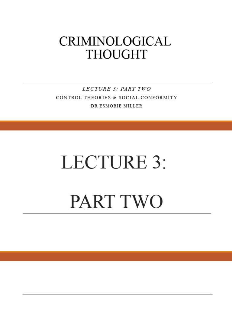 Control Theories and Social Conformity | PDF | Deviance (Sociology ...