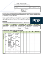 Pauta de Revisión Proyecto Educativo