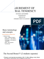 Week2 - Central Tendency