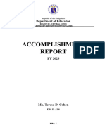 Accomplishment Report Jan Dec 2023