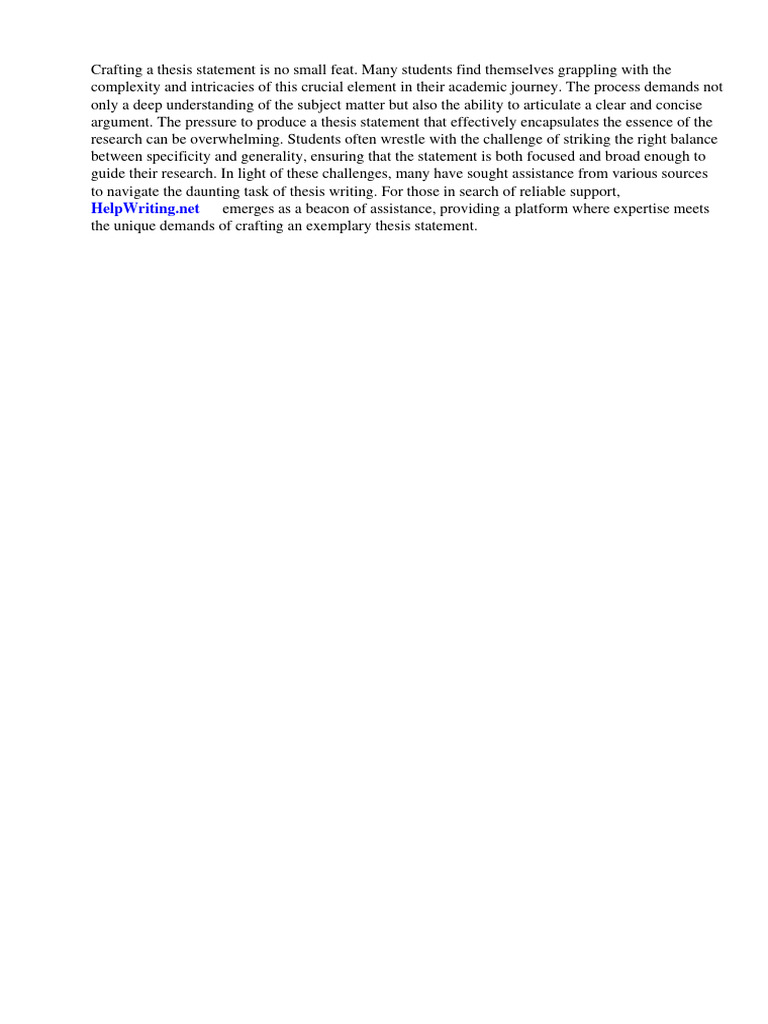 Example Thesis Statement Opening Paragraph Pdf Essays Social Media