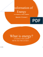 Transformation of Energy 1