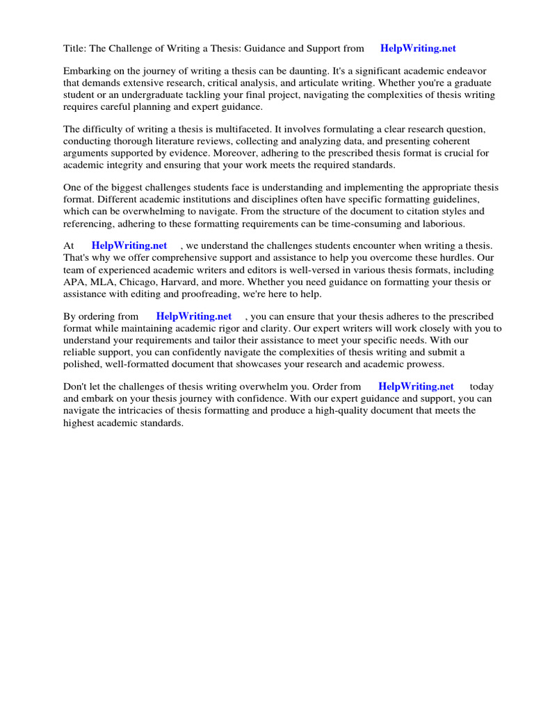 Thesis Format Example Download Free Pdf Thesis Essays