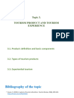 Tourism Product and Tourism Experience