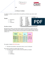 Escritura y Lectura de Números Cardinales