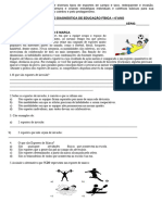 Avaliação Diagnóstica Ed. Física - 6° Ano