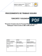 PTS Trabajo de Oxicorte y Soldadura