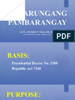 Katarungang Pambarangay - Lgu