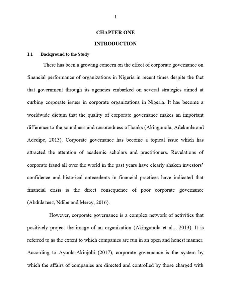 Corporate Governance in Nigerian Banks | PDF | Corporate Governance ...