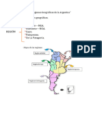 Regiones Geográficas de La Argentina - para 5to - 2023