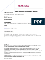 The Systematic Impact of Personal Characteristics On Entrepreneurial Intentions of Engineering Students Sun, Hongyi Ni, Wenbin Teh, Pei-Lee Lo, Carol