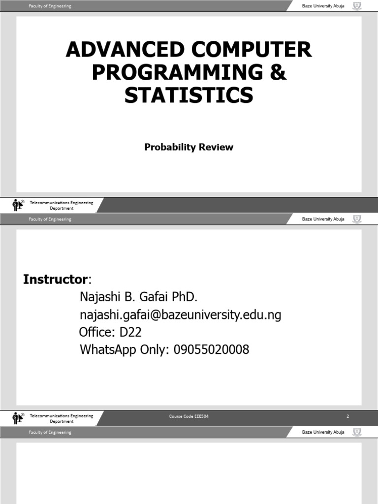 Probability Theory in Engineering | PDF | Theory | Probability