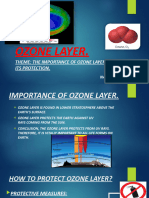 Presentation: "Ozone Layer" (Importance, Protection) .