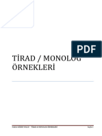 Tirad & Monolog Örnekleri