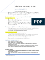 Conflict in Indochina Summary Notes