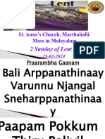 2 Sunday of Lent 25 Feb 2024