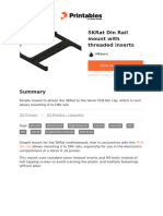 Skrat Din Rail Mount With Threaded Inserts