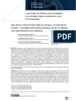 A Aplicação Da Lei Maria Da Penha para Mulheres Trans
