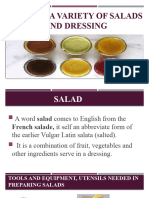 Report Salad Dressing Presentation