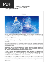 Narrative Text Worksheet Cinderella