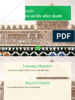 Re Islam and Life After Death