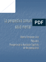 La Perspectiva Comunitaria en Salud Mental