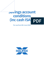 Savings Account Conditions
