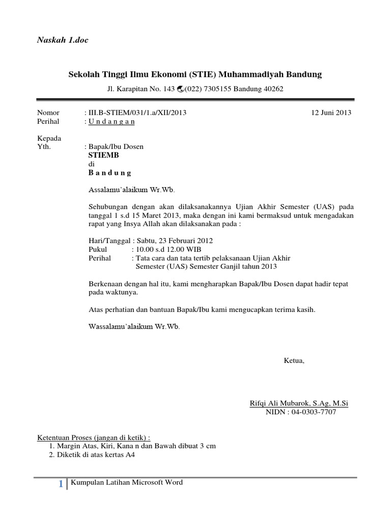 Kumpulan Latihan Ms Word Pdf Komputer