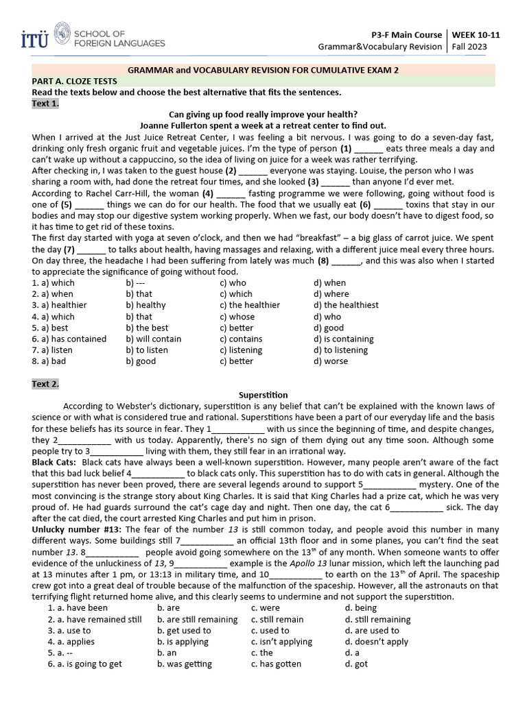 Grammar & Vocabulary Exam Prep Guide | PDF | Detective | Percentage