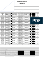 Timesheet January