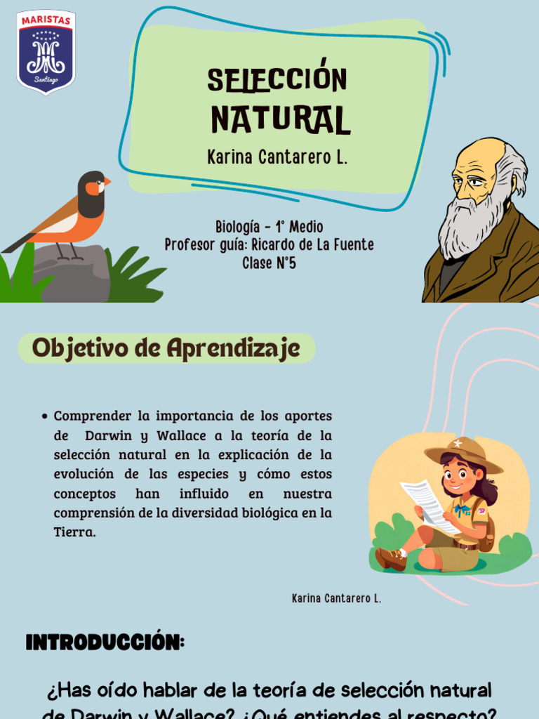 Postulados de la Selección Natural | PDF | Seleccion natural | Charles ...