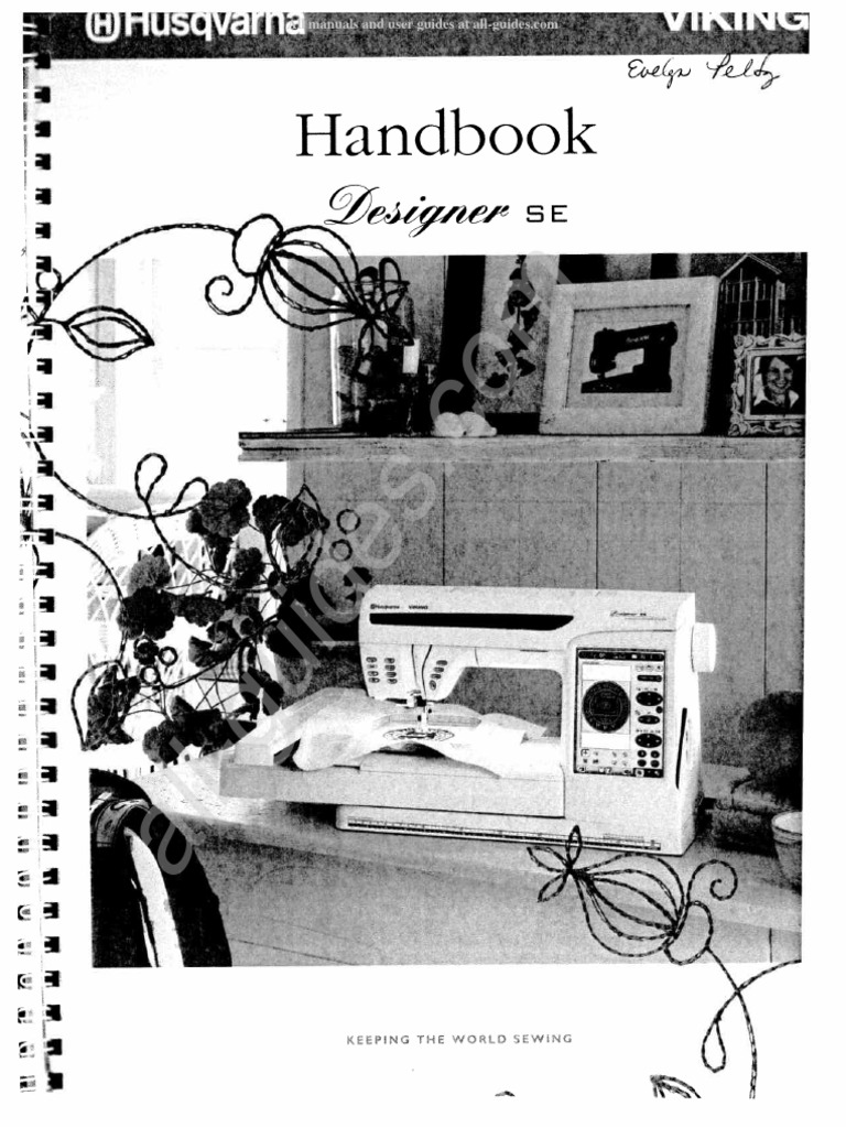 Husqvarna/Viking Designer SE Sewing Machine Instruction Manual PDF