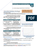 Fiche 32 Dosage Conductimetrique Et Colorimetrique