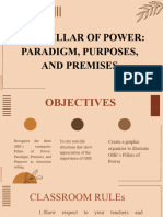 Obe'S Pillar of Power: Paradigm, Purposes, and Premises