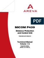 Micom P439: Distance Protection and Control Unit