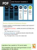 2 Discrete Random Variable Probability Distributions 2