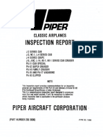 Inspection Report - Classic Aircraft - J Series, PA-11,12,14,15,16,& 17 MX Checklists 230-3000