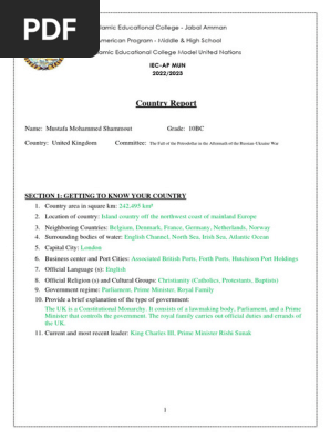 Country Report