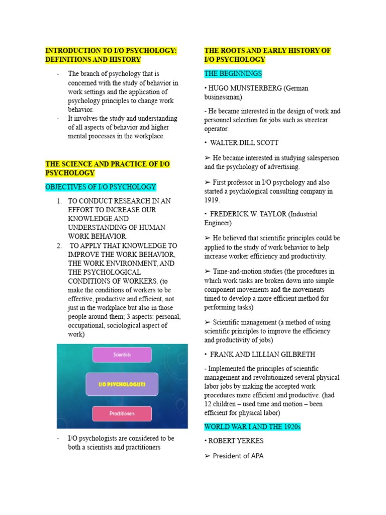 Io Psychology 2 PDF Industrial And Organizational Psychology