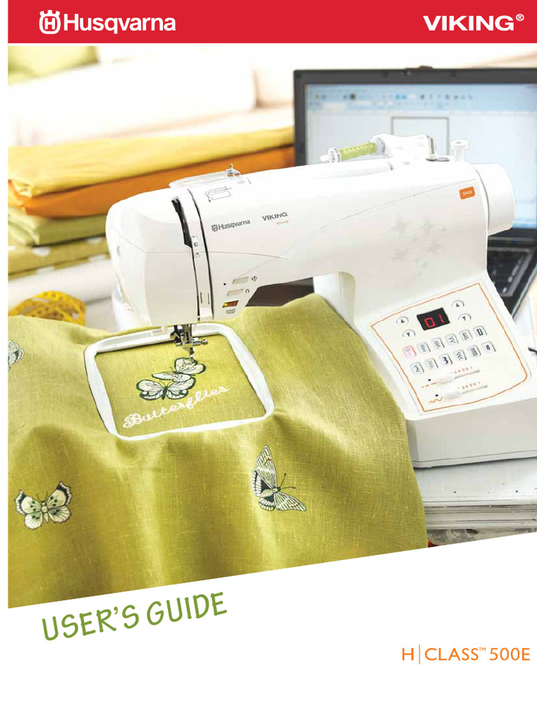 Husqvarna viking h class 500e sewing machine instruction manual pdf
