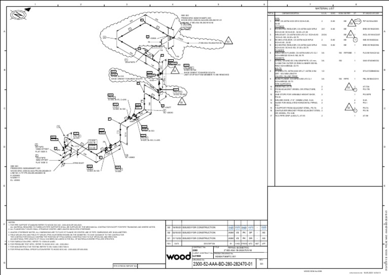 Piping Isometric Drawing Details | PDF | Pipe (Fluid Conveyance) | Gas ...