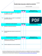 MLNIDPED75 - Guión de Observación para Evaluación de La Práctica Docente