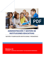 Modulo 03 - Gestión y Planificación Institucional y Pedagógica