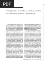 r antunes - As configurações do trabalho na sociedade capitalista
