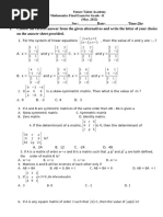 3rd Quarter Maths 2022 G11