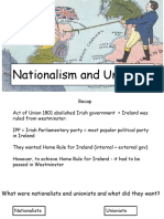Nationalism and Unionism 2nd Year