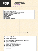 Class 9 Computer Science-Chapter 3 Introduction To Javascript