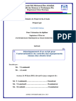 Développement D'un Script Pour L'automatisation Du Contrôle Des Équipements Réseau Des Clients Inwi - NASSERI Fatima