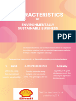 Characteristics of Environmentally Sustainable Business