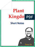 Plant Kingdom Notes by Tarun Sir PW